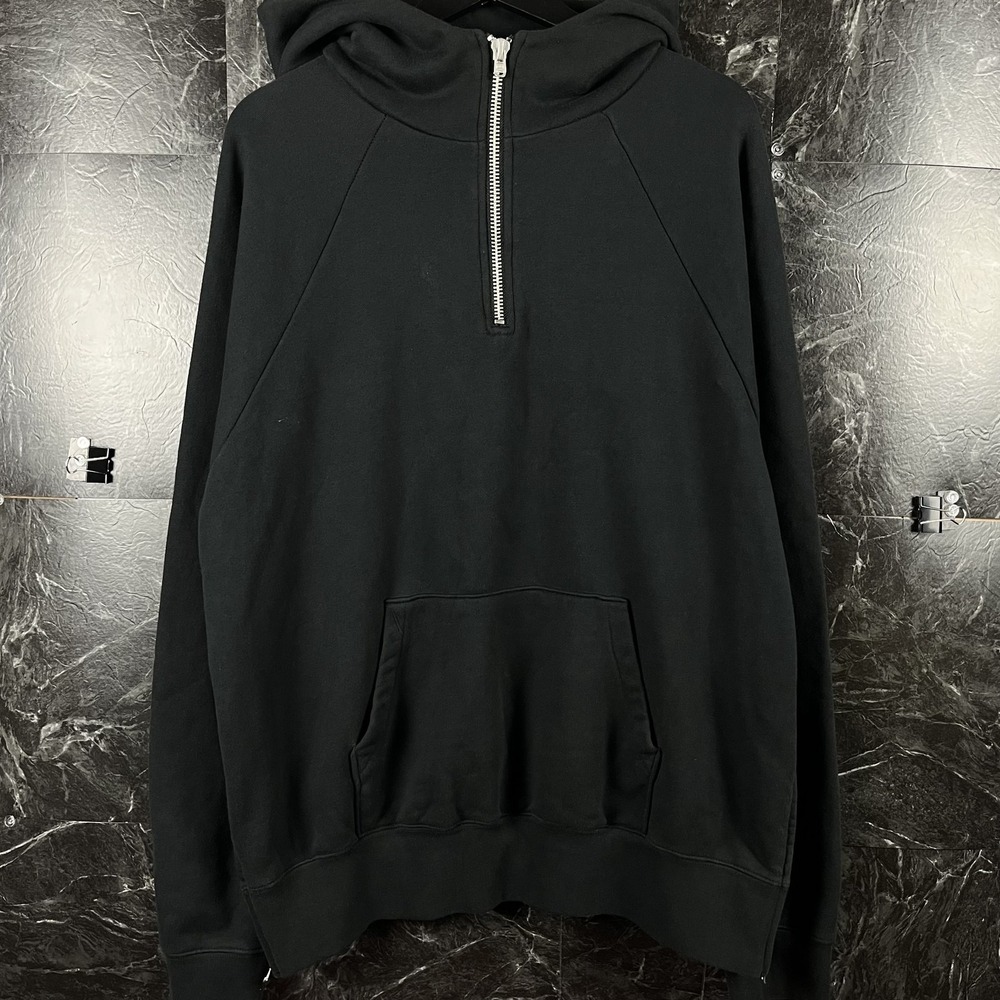 Fear Of God Men's Black Two 2017 Vtg Half Zip Hoodie Fits Large
